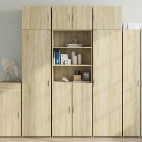 Engineered wood high sideboard in Sonoma oak 70x42.5x185 cm by , Sideboards - Ref: Foro24-3281373, Price: 159,31 €, Discount: %