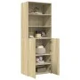 Aparador alto madera de ingeniería roble Sonoma 70x42,5x185 cm de , Aparadores - Ref: Foro24-3281373, Precio: 159,30 €, Descu...
