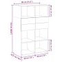 Aparador de madera de ingeniería negro 80x42,5x124 cm de , Aparadores - Ref: Foro24-3281386, Precio: 125,13 €, Descuento: %