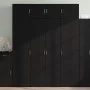 Tall black engineered wood sideboard 80x42.5x185 cm by , Sideboards - Ref: Foro24-3281435, Price: 213,15 €, Discount: %