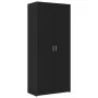 Tall black engineered wood sideboard 80x42.5x185 cm by , Sideboards - Ref: Foro24-3281435, Price: 213,15 €, Discount: %