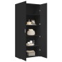 Schwarzer Hochschrank aus Holzwerkstoff 80x42,5x185 cm von , Sideboards - Ref: Foro24-3281435, Preis: 217,17 €, Rabatt: %
