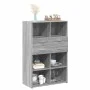 Engineered wood sideboard in Sonoma grey, 80x42.5x124 cm. by , Sideboards - Ref: Foro24-3281390, Price: 133,97 €, Discount: %