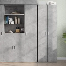 Engineered wood gray concrete sideboard 40x42.5x185 cm by , Sideboards - Ref: Foro24-3281402, Price: 138,53 €, Discount: %