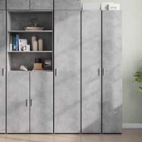 Ingenieurholz-Sideboard in Betongrau 40x42,5x185 cm von , Sideboards - Ref: Foro24-3281402, Preis: 140,90 €, Rabatt: %