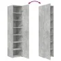 Engineered wood gray concrete sideboard 40x42.5x185 cm by , Sideboards - Ref: Foro24-3281402, Price: 138,53 €, Discount: %