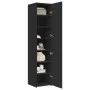 Engineered wood black sideboard 40x42.5x185 cm by , Sideboards - Ref: Foro24-3281400, Price: 145,43 €, Discount: %