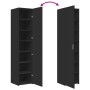 Engineered wood black sideboard 40x42.5x185 cm by , Sideboards - Ref: Foro24-3281400, Price: 145,87 €, Discount: %