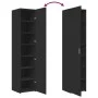Engineered wood black sideboard 40x42.5x185 cm by , Sideboards - Ref: Foro24-3281400, Price: 145,43 €, Discount: %