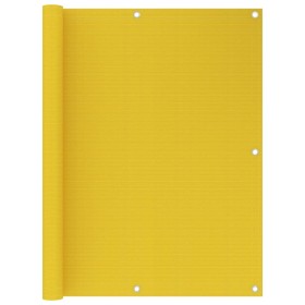 Toldo para balcón HDPE amarillo 120x500 cm