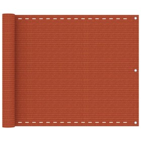 Orange HDPE balcony awning 75x500 cm by vidaXL, Umbrellas - Ref: Foro24-311018, Price: 14,30 €, Discount: %
