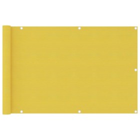 Toldo para balcón HDPE amarillo 90x400 cm