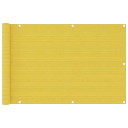 Toldo para balcón HDPE amarillo 90x400 cm