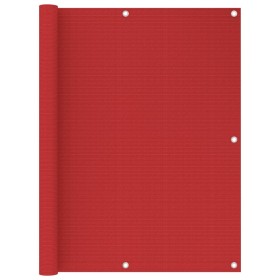 Toldo para balcón HDPE rojo 120x400 cm de vidaXL, Sombrillas - Ref: Foro24-311013, Precio: 16,32 €, Descuento: %
