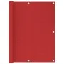 Toldo para balcón HDPE rojo 120x400 cm de vidaXL, Sombrillas - Ref: Foro24-311013, Precio: 16,11 €, Descuento: %