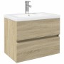 Zweiteiliges Badezimmermöbel-Set aus Keramik und Ingenieurholz. von , Badezimmermöbel - Ref: Foro24-3307662, Preis: 196,33 €,...