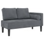Tagesbettsofa mit dunkelgrauen Samtkissen von , Tagesbetten - Ref: Foro24-4007572, Preis: 143,08 €, Rabatt: %