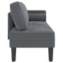 Tagesbettsofa mit dunkelgrauen Samtkissen von , Tagesbetten - Ref: Foro24-4007572, Preis: 143,08 €, Rabatt: %