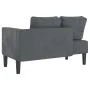 Daybed sofa with dark gray velvet cushions by , Daybeds - Ref: Foro24-4007572, Price: 144,10 €, Discount: %