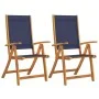 Faltbare Gartenstühle, 2 Stück Massivholz Akazie mit Textilene. von , Gartenstühle - Ref: Foro24-4008422, Preis: 151,67 €, Ra...