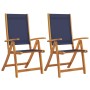 Faltbare Gartenstühle, 2 Stück Massivholz Akazie mit Textilene. von , Gartenstühle - Ref: Foro24-4008422, Preis: 154,83 €, Ra...