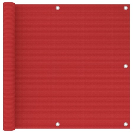 Rote HDPE-Balkonmarkise 90x600 cm von vidaXL, Sonnenschirme - Ref: Foro24-311011, Preis: 27,18 €, Rabatt: %