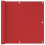 Red HDPE balcony awning 90x600 cm by vidaXL, Umbrellas - Ref: Foro24-311011, Price: 26,81 €, Discount: %