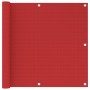 Rote HDPE-Balkonmarkise 90x600 cm von vidaXL, Sonnenschirme - Ref: Foro24-311011, Preis: 27,18 €, Rabatt: %
