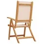 Folding garden chairs 2 units solid acacia wood textilene by , Garden chairs - Ref: Foro24-4008420, Price: 152,75 €, Discount: %