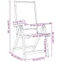 Faltbare Gartenstühle, 2 Stück Massivholz Akazie mit Textilene. von , Gartenstühle - Ref: Foro24-4008420, Preis: 153,21 €, Ra...