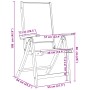 Faltbare Gartenstühle, 2 Stück Massivholz Akazie mit Textilene. von , Gartenstühle - Ref: Foro24-4008420, Preis: 155,73 €, Ra...