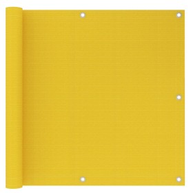 Yellow HDPE balcony awning 90x500 cm by vidaXL, Umbrellas - Ref: Foro24-310998, Price: 12,72 €, Discount: %
