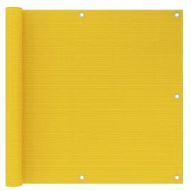 Yellow HDPE balcony awning 90x500 cm by vidaXL, Umbrellas - Ref: Foro24-310998, Price: 12,60 €, Discount: %