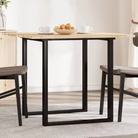 Solid acacia wood square table top 90x90x2 cm by , Table tops - Ref: Foro24-4008711, Price: 93,27 €, Discount: %