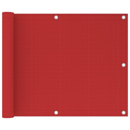 Toldo para balcón HDPE rojo 75x300 cm de vidaXL, Sombrillas - Ref: Foro24-311004, Precio: 10,76 €, Descuento: %