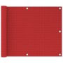 Toldo para balcón HDPE rojo 75x300 cm de vidaXL, Sombrillas - Ref: Foro24-311004, Precio: 10,76 €, Descuento: %