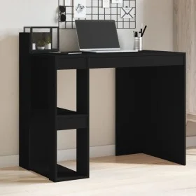 Schreibtisch aus schwarzem Ingenieurholz 103,5x56,5x94 cm von , Schreibtische - Ref: Foro24-847976, Preis: 89,60 €, Rabatt: %