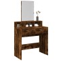 Dresser with smoked oak mirror 80x41x144.5 cm by , Bedroom Dressers - Ref: Foro24-848175, Price: 94,20 €, Discount: %
