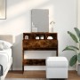 Dresser with smoked oak mirror 80x41x144.5 cm by , Bedroom Dressers - Ref: Foro24-848175, Price: 94,20 €, Discount: %