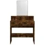 Dresser with smoked oak mirror 80x41x144.5 cm by , Bedroom Dressers - Ref: Foro24-848175, Price: 91,79 €, Discount: %