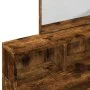 Dresser with smoked oak mirror 80x41x144.5 cm by , Bedroom Dressers - Ref: Foro24-848175, Price: 91,79 €, Discount: %
