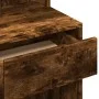 Dresser with smoked oak mirror 80x41x144.5 cm by , Bedroom Dressers - Ref: Foro24-848175, Price: 91,79 €, Discount: %