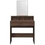 Frisiertisch mit Spiegel in Eichenbraun 80x41x144,5 cm von , Schlafzimmerkommoden - Ref: Foro24-848177, Preis: 96,78 €, Rabat...