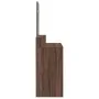 Dresser with mirror in brown oak color, 80x41x144.5 cm by , Bedroom Dressers - Ref: Foro24-848177, Price: 96,78 €, Discount: %