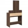Frisiertisch mit Spiegel in Eichenbraun 80x41x144,5 cm von , Schlafzimmerkommoden - Ref: Foro24-848177, Preis: 96,78 €, Rabat...