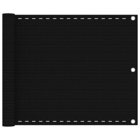 Toldo para balcón HDPE negro 75x500 cm de vidaXL, Sombrillas - Ref: Foro24-311030, Precio: 17,91 €, Descuento: %