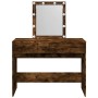 Dresser with smoked oak LED lights 100x40x130 cm by , Bedroom Dressers - Ref: Foro24-848196, Price: 117,62 €, Discount: %
