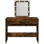 Dresser with smoked oak LED lights 100x40x130 cm by , Bedroom Dressers - Ref: Foro24-848196, Price: 116,08 €, Discount: %