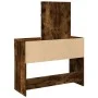 Dresser with smoked oak LED lights 100x40x130 cm by , Bedroom Dressers - Ref: Foro24-848196, Price: 116,08 €, Discount: %