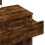 Dresser with smoked oak LED lights 100x40x130 cm by , Bedroom Dressers - Ref: Foro24-848196, Price: 116,08 €, Discount: %